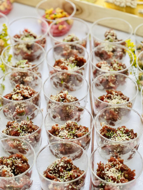 verrine tartare de boeuf thaï