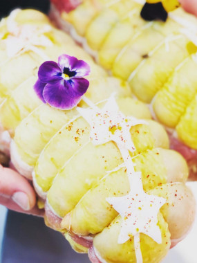 Chapon désossé en rôti, farce noël CRU 6/7