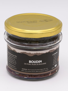 Verrine boudin à tartiner Noir de Bigorre 