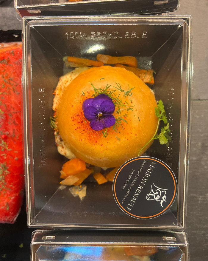 Saumon en dôme farci