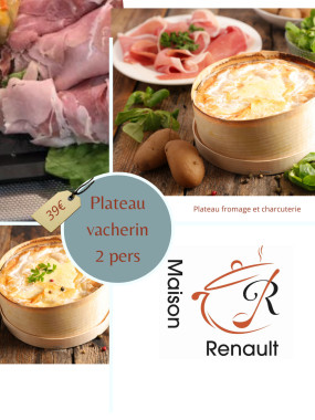 Vacherin / charcuterie sur plateau à partager 