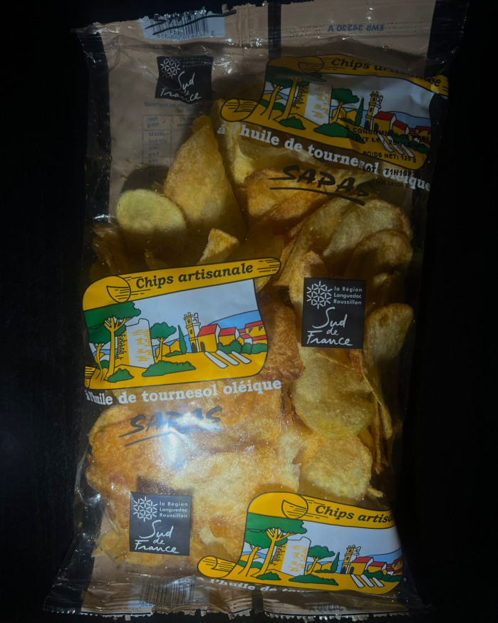 Chips artisanales aux pois chiche