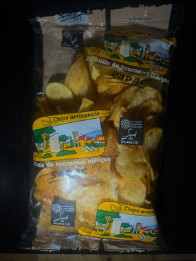 Chips artisanales aux pois chiche